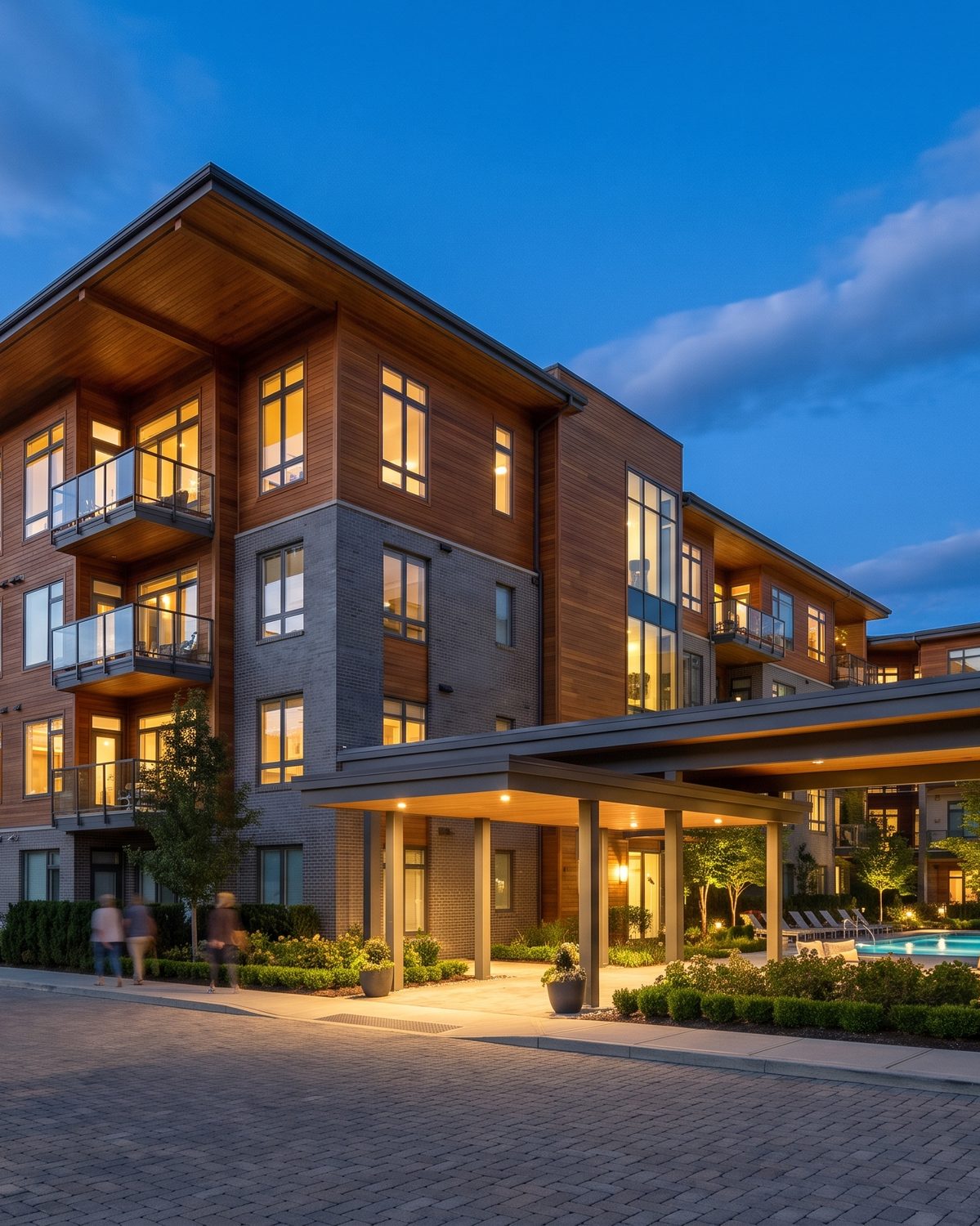 Class-A multifamily, a DST-grade trophy asset, shown sparingly.