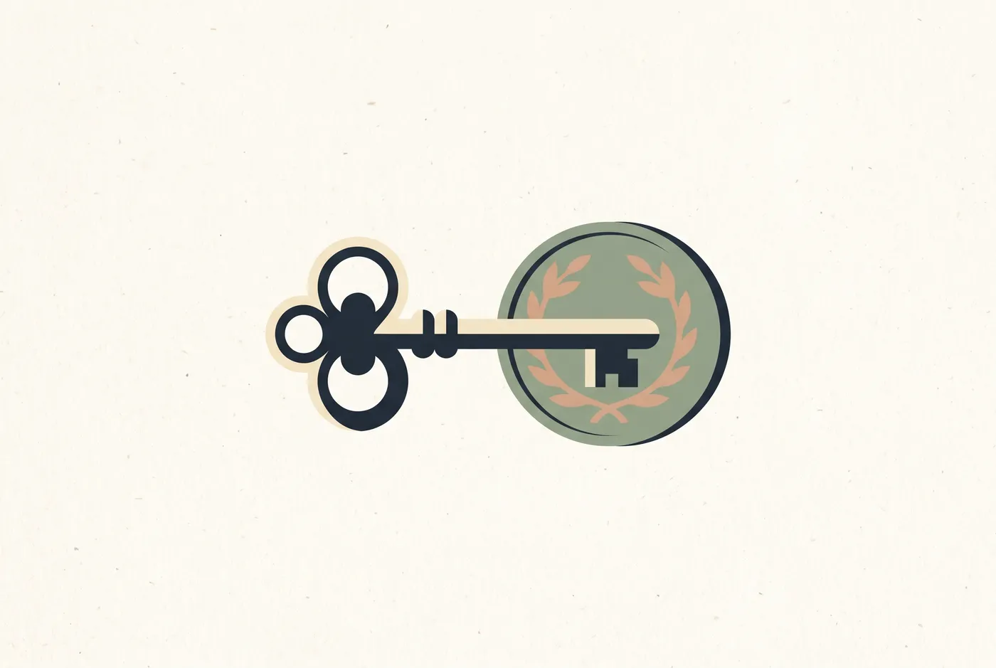 Illustration of a key and a coin
